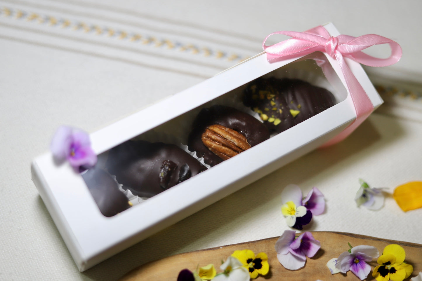 Dátiles cubiertos con chocolate