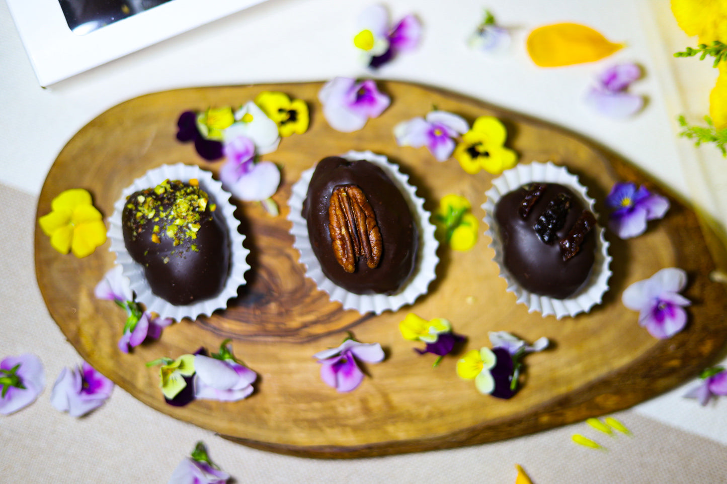 Dátiles cubiertos con chocolate