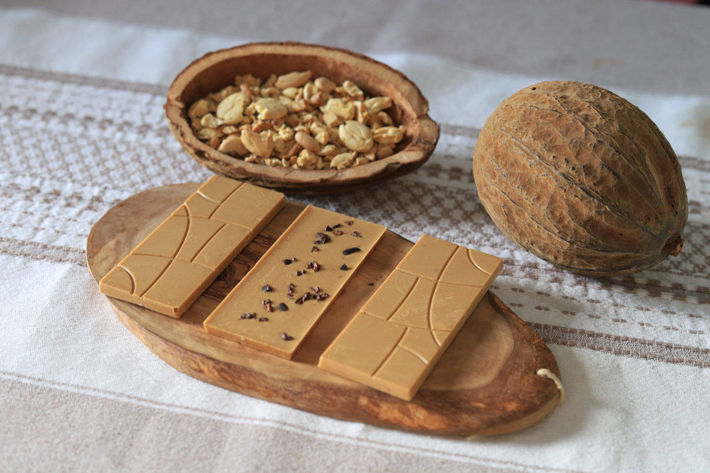 Barra de Pataxte con nibs de cacao