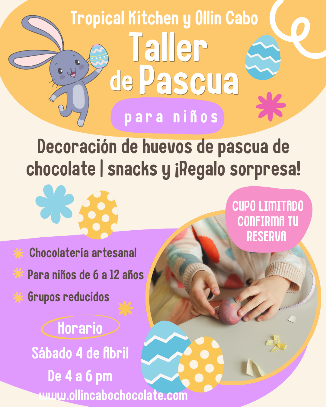 Taller Huevos de Pascua para niños